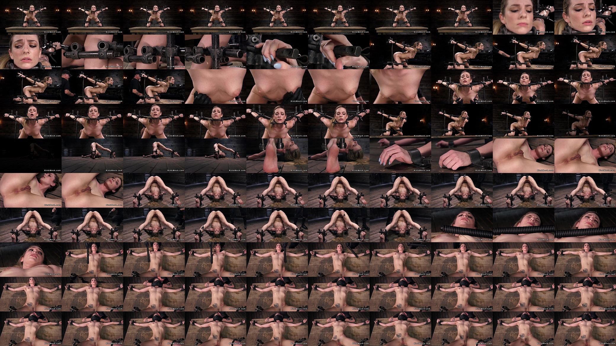 Petite brunette slave beauty in device bondage 预览图