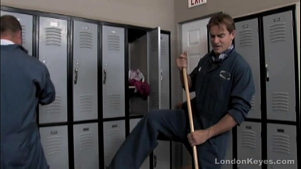 s get fucked by two janitors in the shower