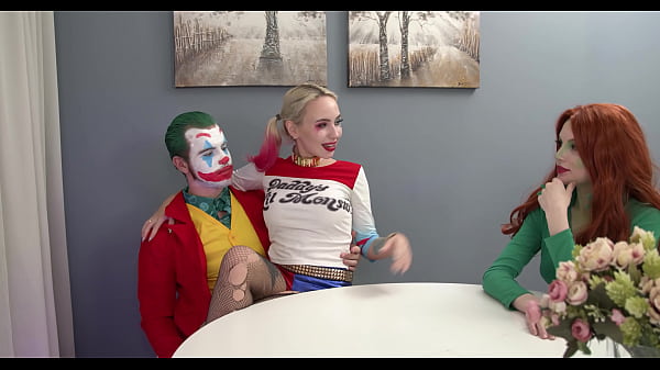 Download Video - Joker dirty anal fucked Harley Queen and Poison Ivy FLX025