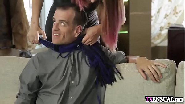 Download Video - Hot slender redhead shemale loves a anal domination sex