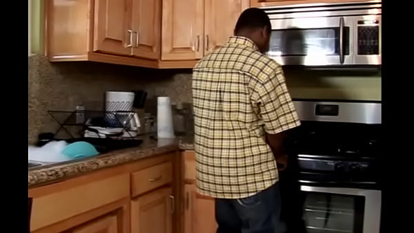 Camrie Foxxx gets it on in the Kitchen and her brown ass is basted by a big batch of nut...