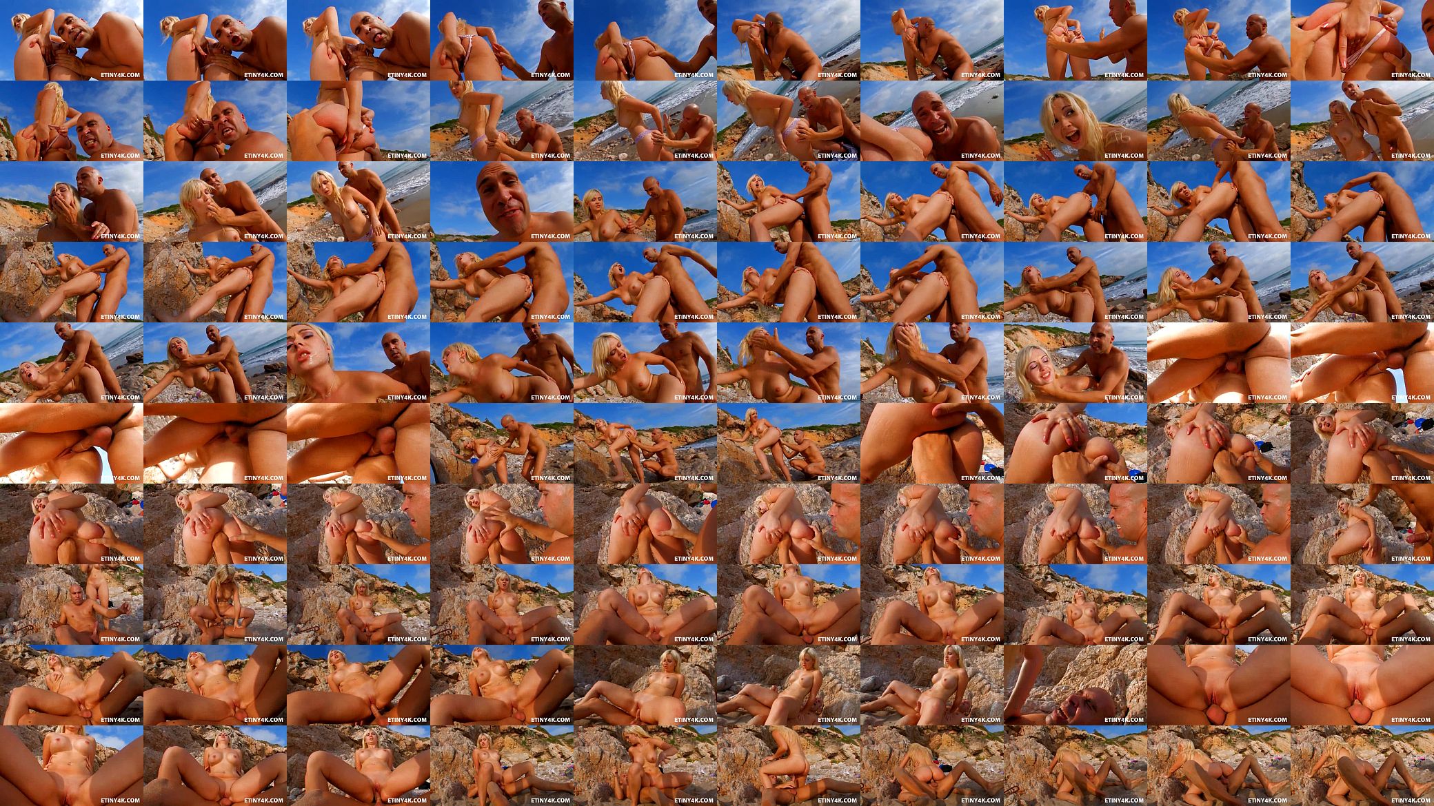 Fisting a blondes ass on a public beach 预览图