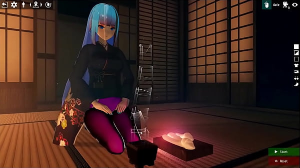 Kadobu [ weird hentai game Pornplay ] Ep.2 futanari girl doing footjob to living dildo