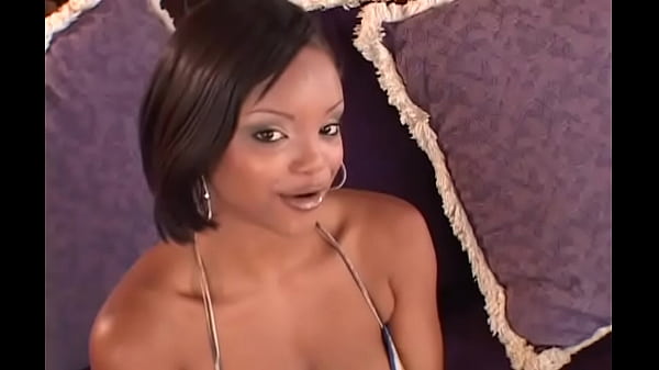 Teen Black Girl Lavish Styles Stroking a Big Dick