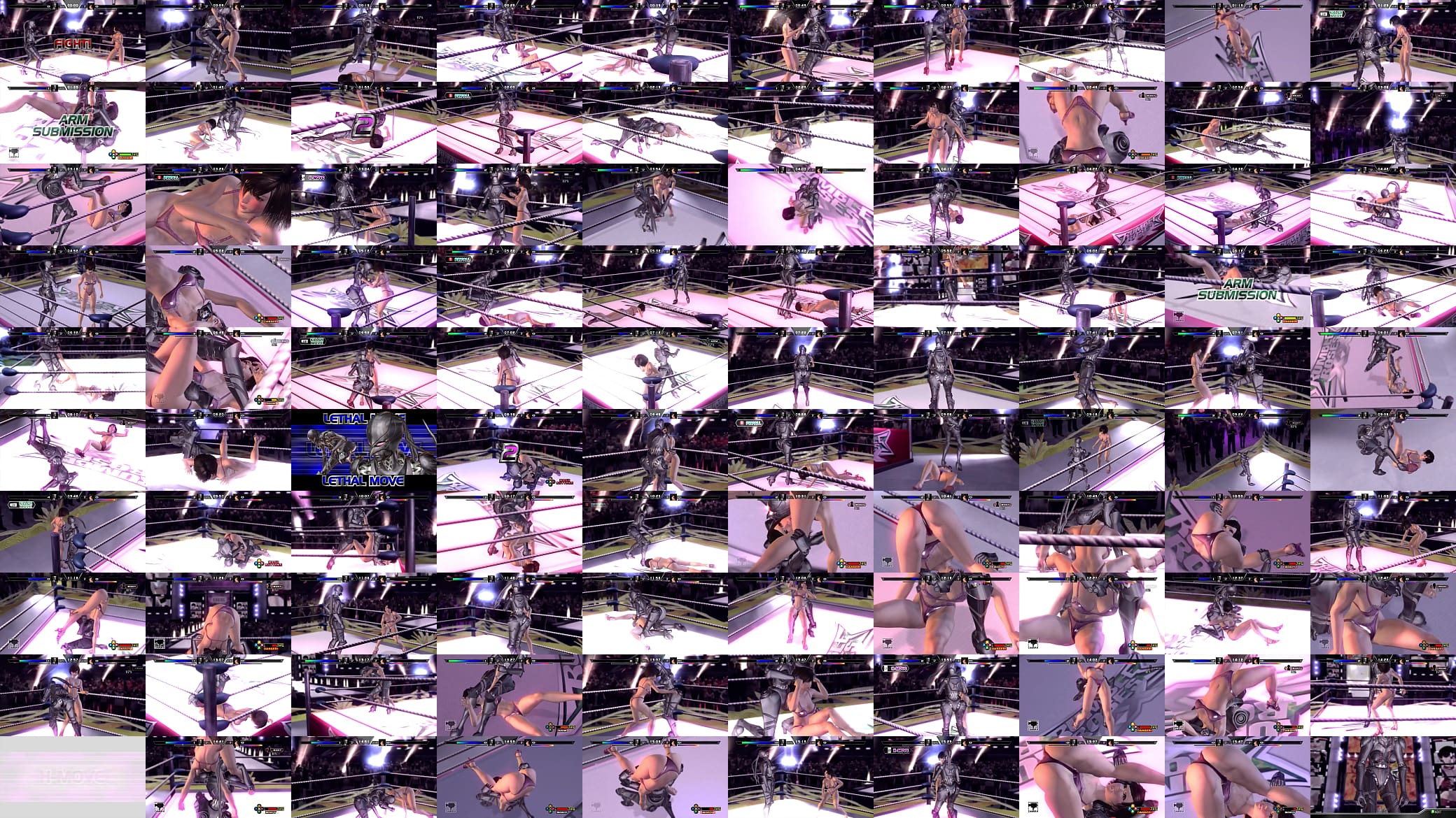 Reiko Ryona vs Lady X Rumble Roses XX 预览图