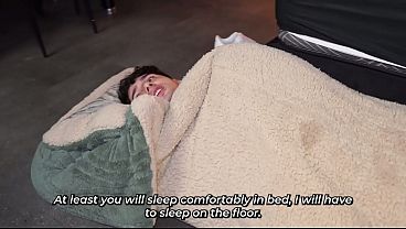 For the first time, I have to sleep with my stepmother in a hotel. I can't believe what happened!
