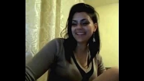 Hot brunette shows her body