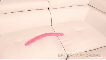 Darci and Brittany Andrews Drill Their Wet Twats With A Double Dildo!