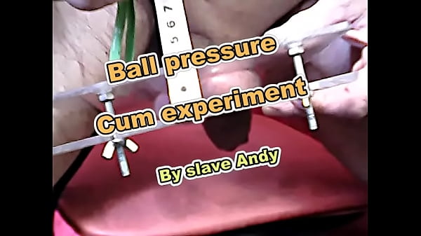 Ballpress Cum Experiment Par L'esclave Andy