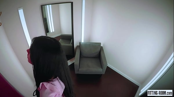 FITTING-ROOM - Apolonia Lapiedra fucks her hairy pussy in a bikini fitting room