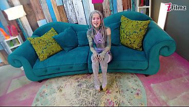 Interview ends us with wild fuck, ballsucking and creampie!
