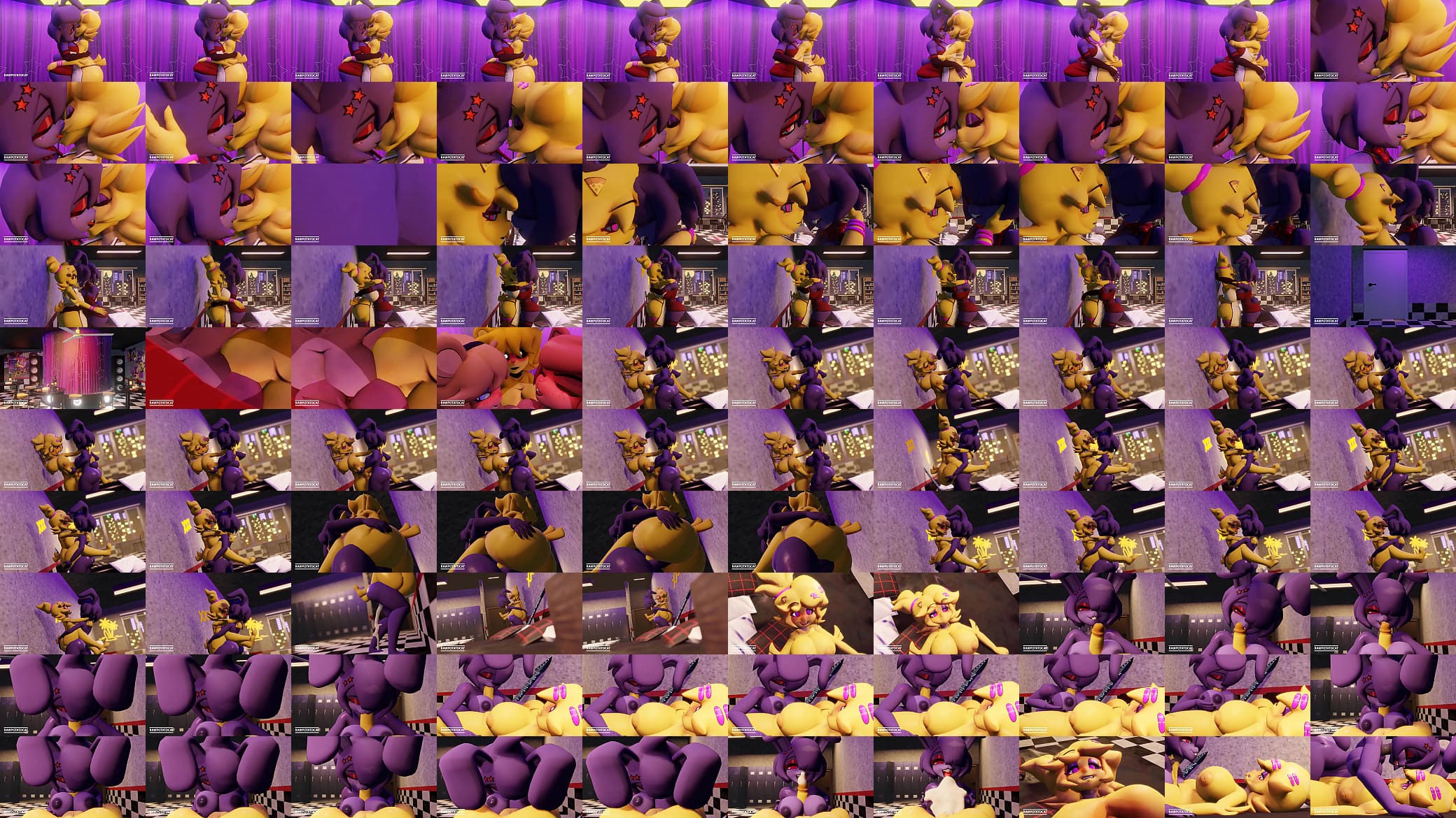 FNAF Lesbian Bonnie X Chica 预览图
