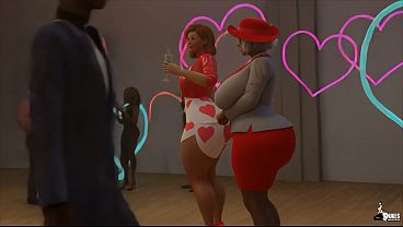 Curvy MILFS Mrs. Keagan And Ms. Jiggles team up for some BBC on valentines day