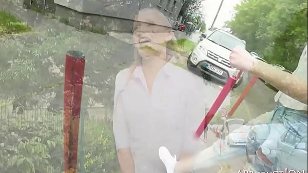 Linda Leclaire WETTING JEANS on the street