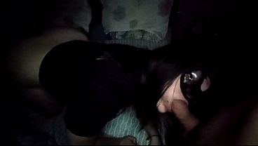 Goth with big butts hiding in the night
