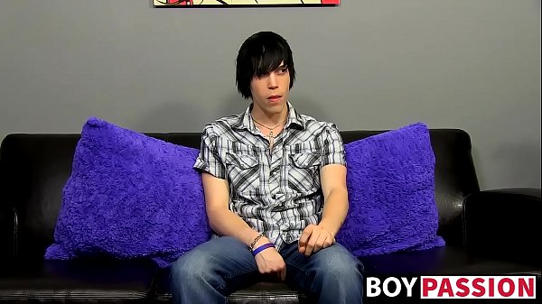 Emo fingers his ass and masturbates after being...