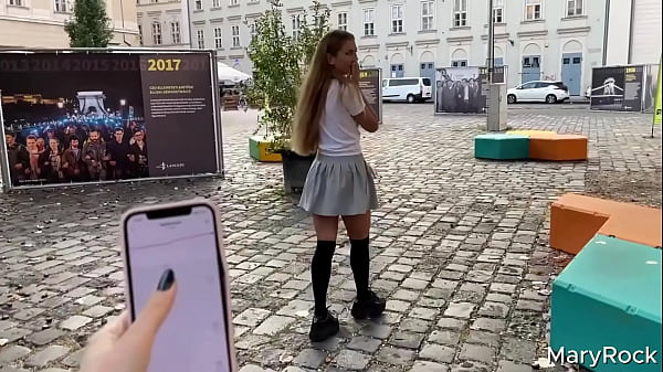 Playing in LovenseLush with my girlfriend in public