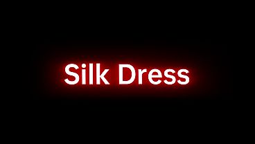 シルクのドレスを着た隣人が、セックスをするために訪ねてきた。