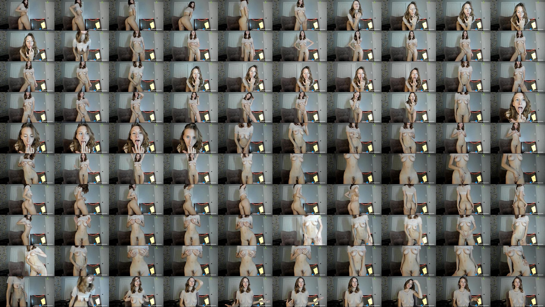 Magrinha do corpo perfeito se exibindo na webcam 预览图
