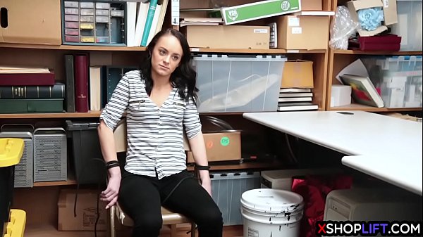 Tighty teen thief and fucked by a security guy