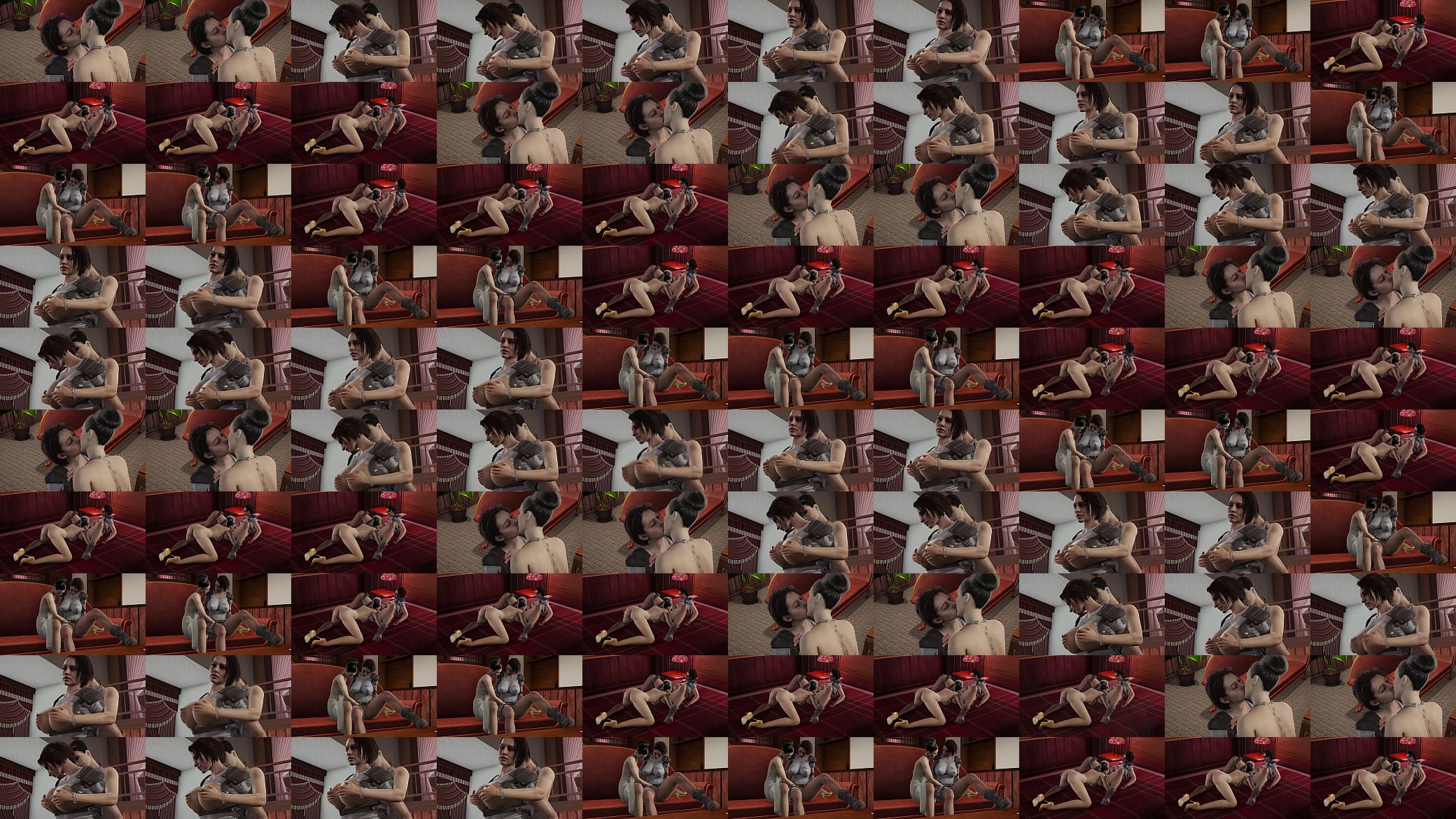 Jill Valentine meets Excella romantic sex 预览图