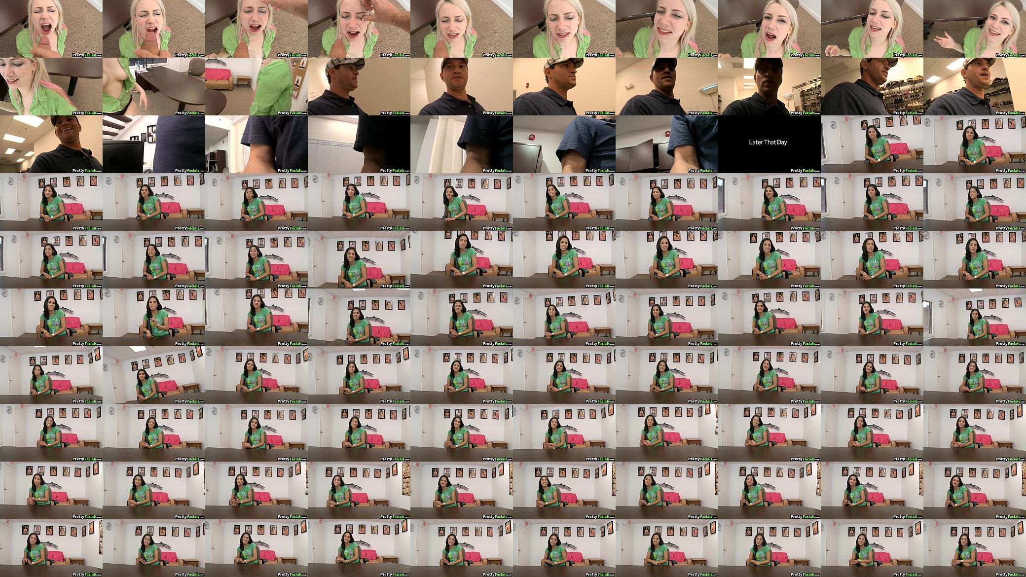 Two facials for teen blonde and latina Ranie Mae 1 2.2 预览图