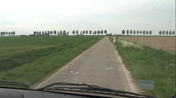 Euro Teen Sarah Rose Gets Anally By Two Masked Men Outside