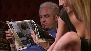 After pleasuring each other orally on a sofa, the two go at it like crazy until Christine...