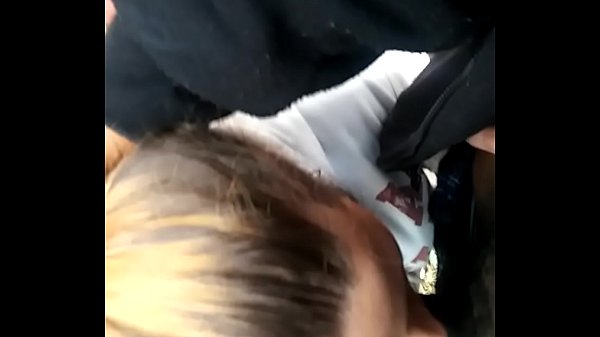 Outside blowjob