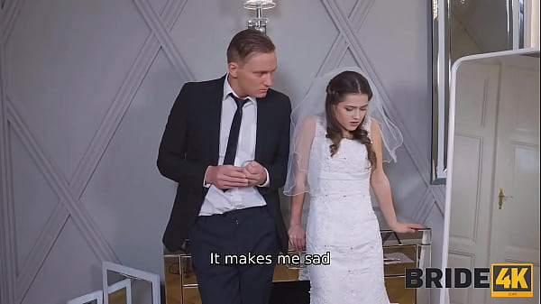 BRIDE4K. Unstoppable hot bride can't resist and seduces him to fuck before wedding