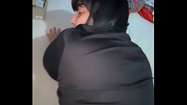 A hot chick getting fucked doggy style until she cums on my dick.