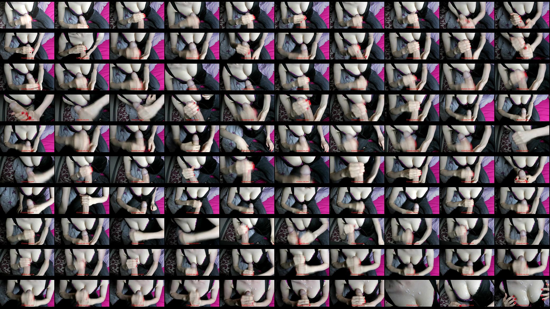 Cumshot handjob from girl in corset 预览图