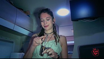 Hippie girl Eva Fay fucks a stranger in her camper van