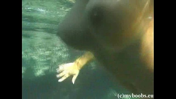 Busty Lesbian under water