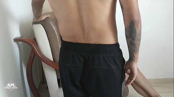 I find my stepsister watching porn and masturbating, she's so horny that we end up fucking. PART 1