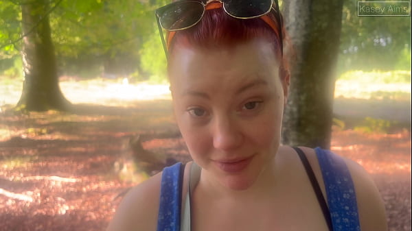 A New Forest Walk With A Stranger's Cock In My Mouth And Tight Pussy