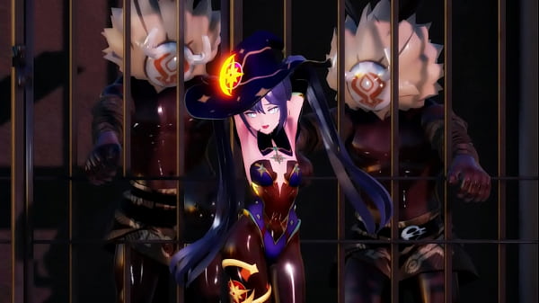 Mona's whore does not resist and has sex with whoever is MMD - By [Darker 666]