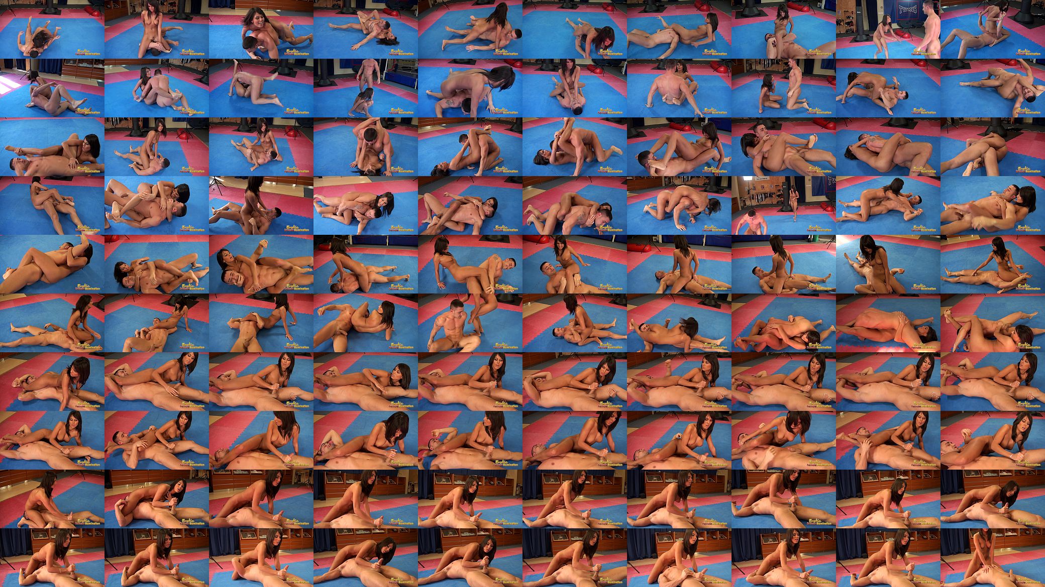 Melanie Memphis Has A Naked Wrestle With A Stranger 预览图