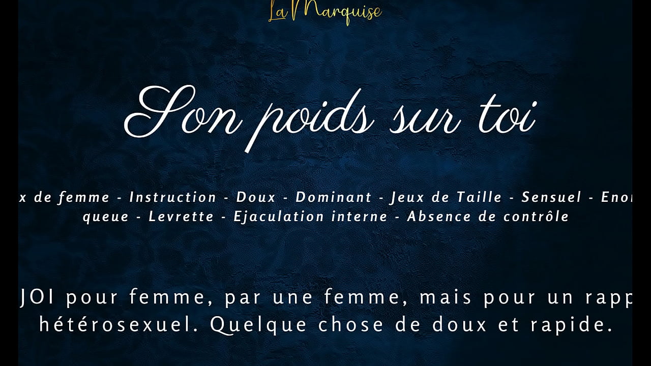 Son poids sur toi - audio porno francés para mujeres
                   new solo girl only women muchos negros