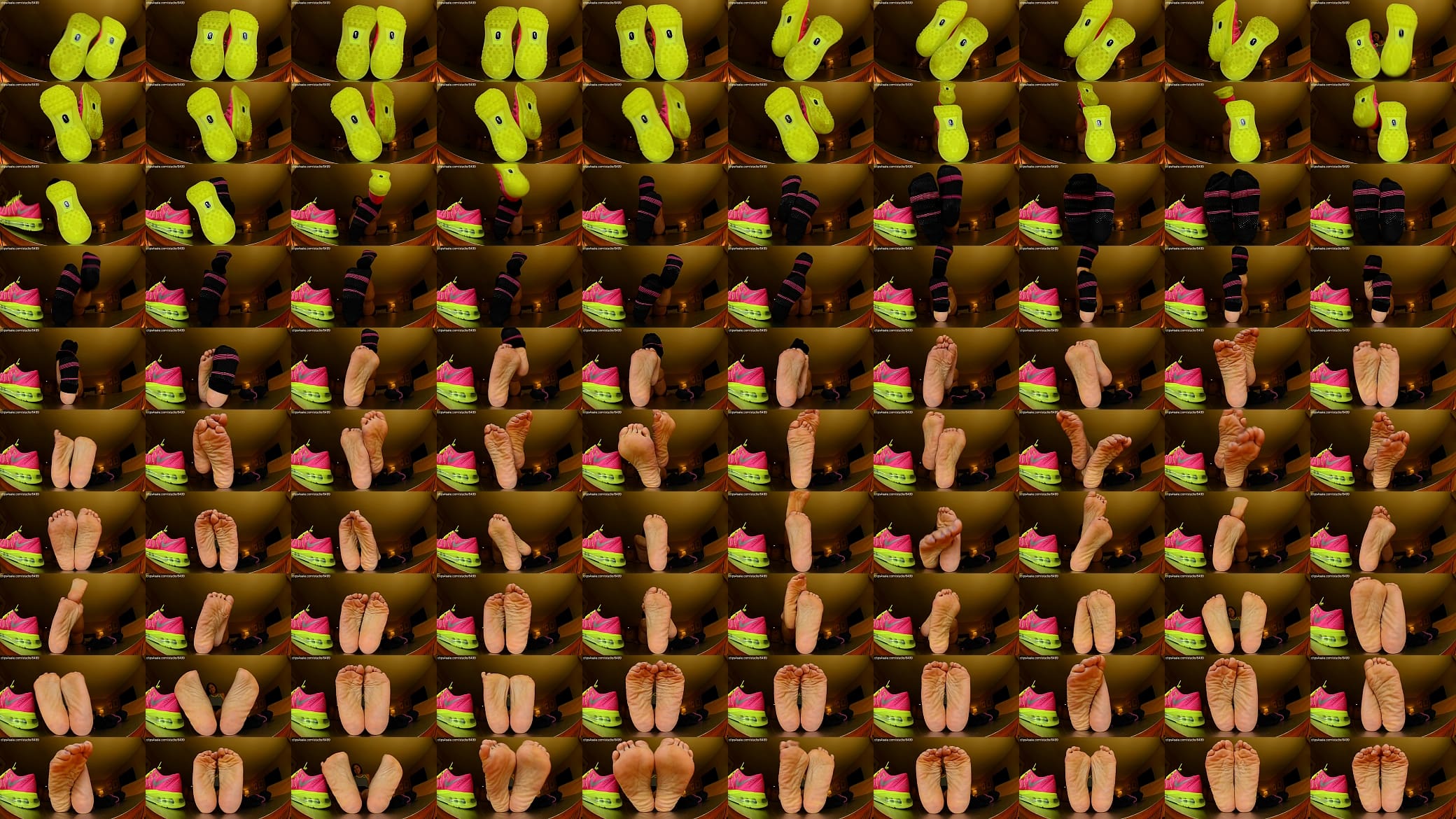 Nike Shoes and Foot Fetish Barefoot Showing Sexy Feet 预览图