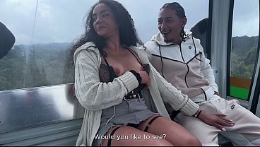 Hooking up with a BBW Latina on the cable car