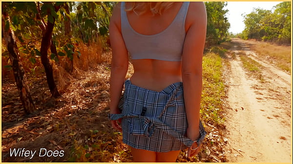Wife gets undressed in public exhibitionist