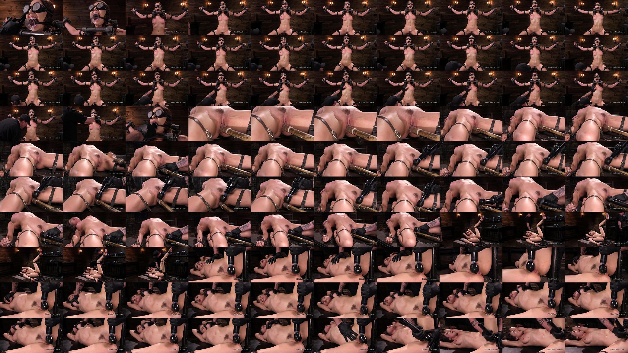 Babe in device bondage drooling 预览图