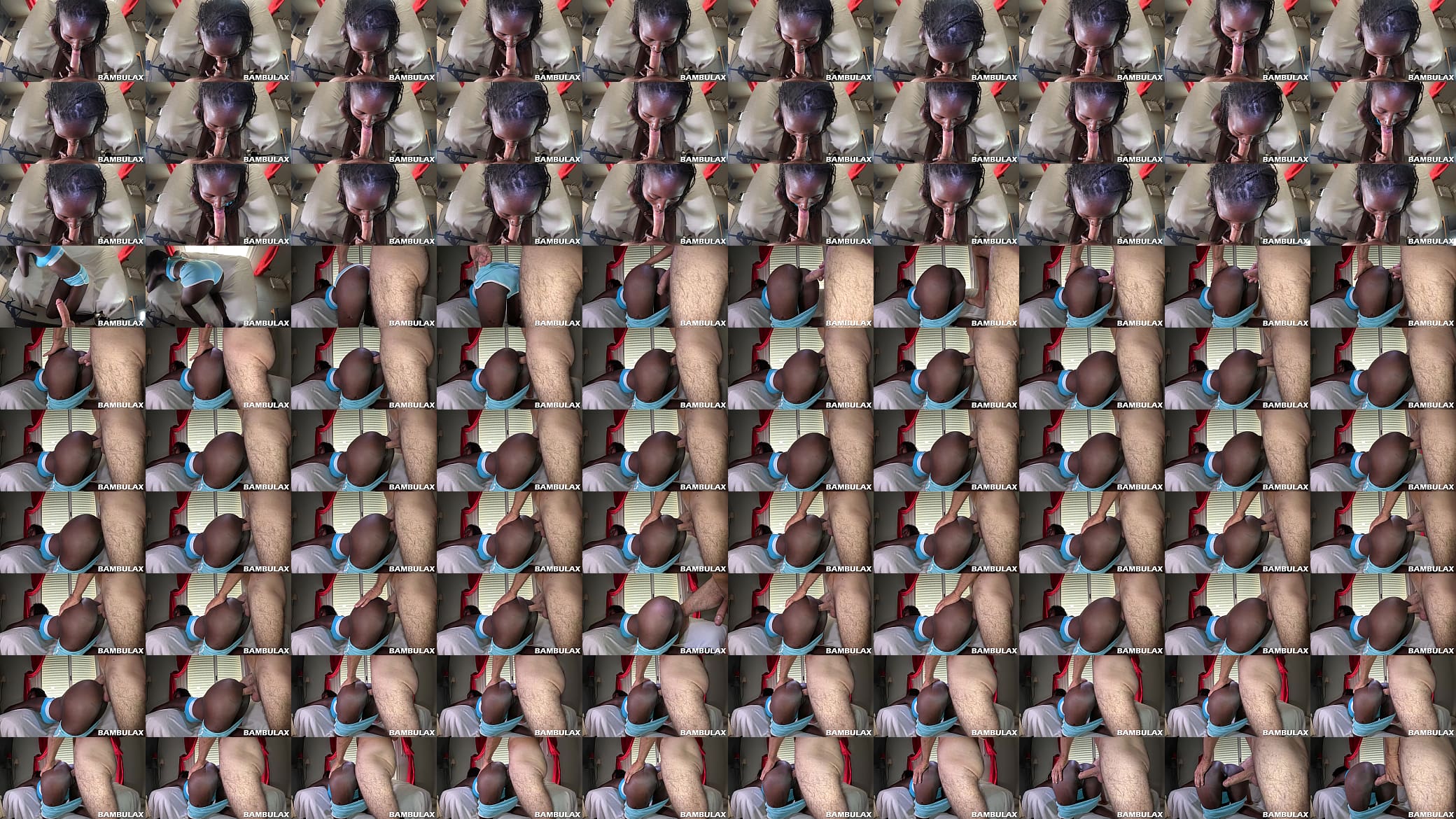 Skinny black chick takes a big cock and creampie 预览图