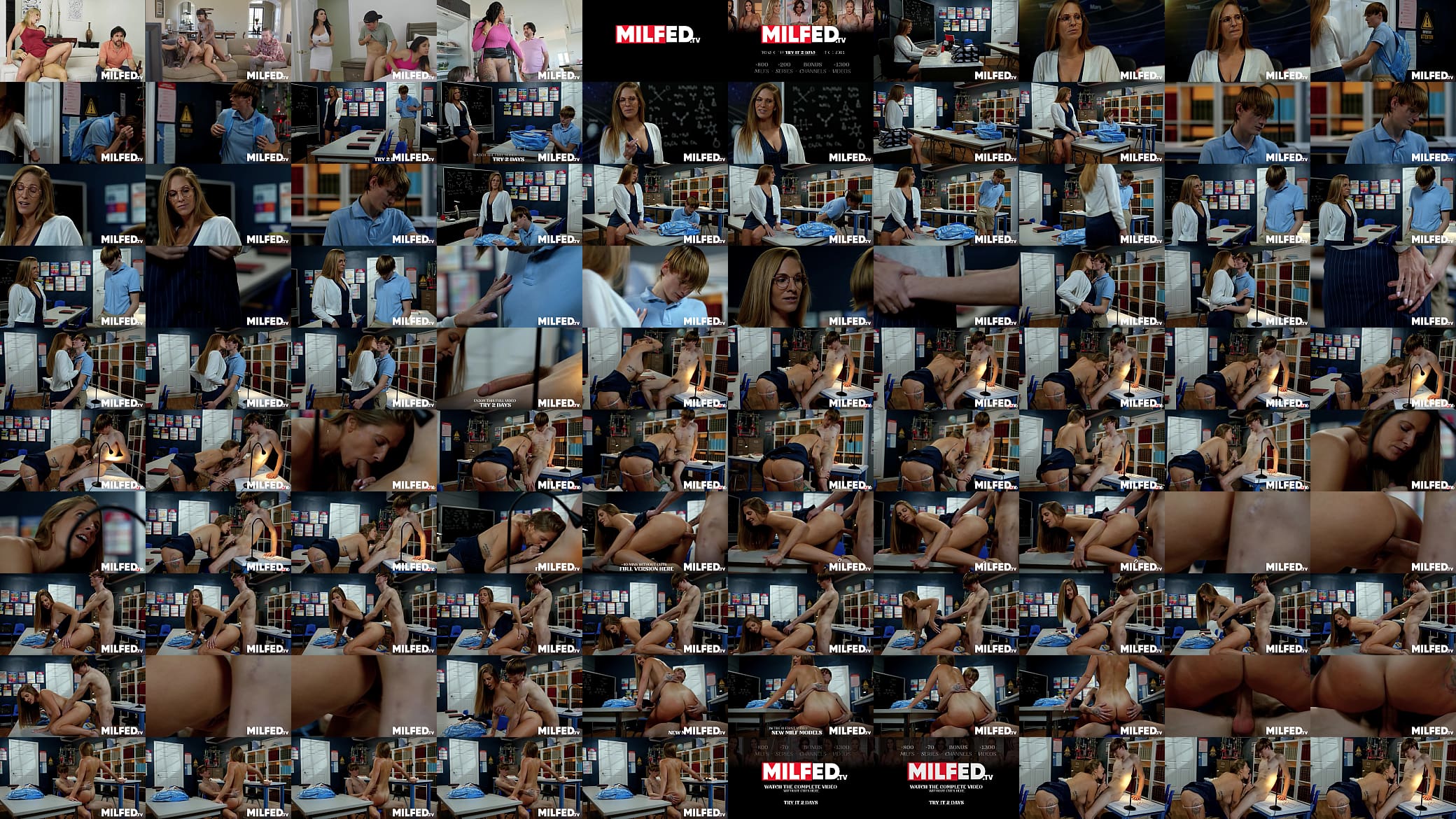Slutty MILF Teacher Shocked by Her Student&rsquo;s Massive Cock 预览图