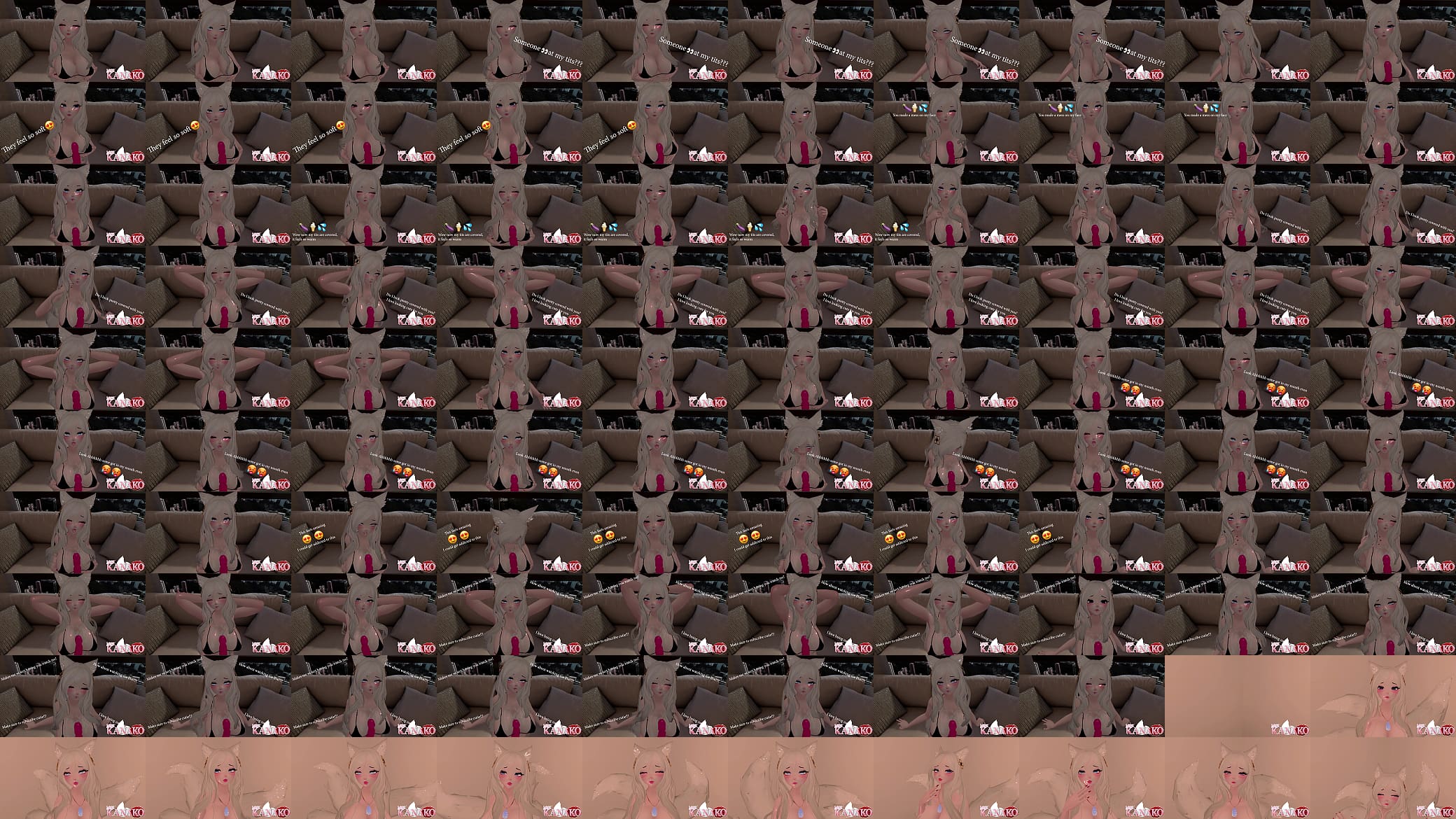 Horny catgirl kept meowing for cum so I came on her chest instead. She hated it. Sexy Vtuber Show 预览图