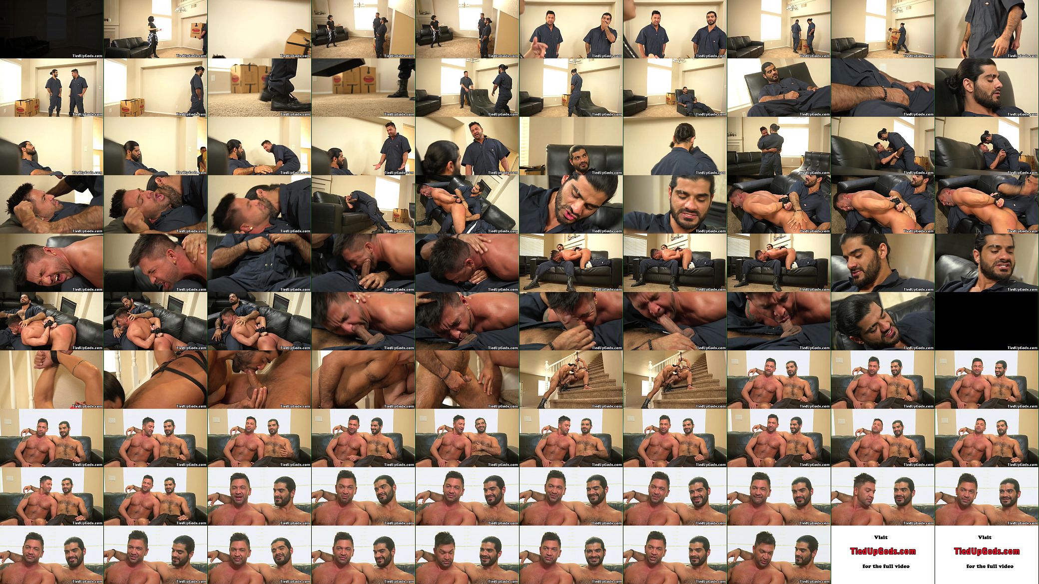 Restrained bdsm stud sucking doms cock 预览图