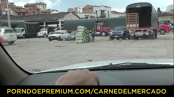 CARNE DEL MERCADO - Tattooed  Colombian brunette rough threesome sex