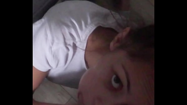 Candie Cross’ eyes locked on mine while she gags on my cock in those tight jeans—the perfect submissive slut begging to be used.