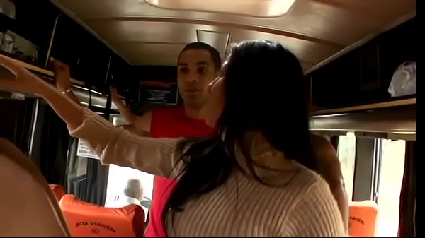 Download Video - Naughty Brazilian gals decided to cause mayhem in the bus h&period; out of the window their juicy round naked butts and  boobs